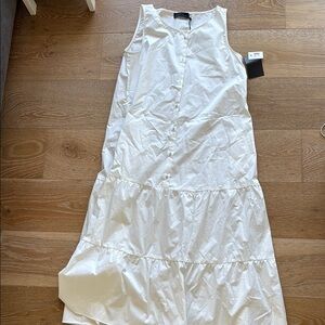Hatch Maternity Summer White Sleeveless Dress NWT (Elenore Dress)